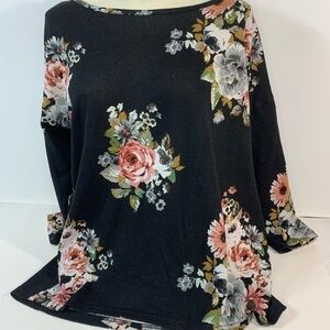 ONLY Black Floral Blouse